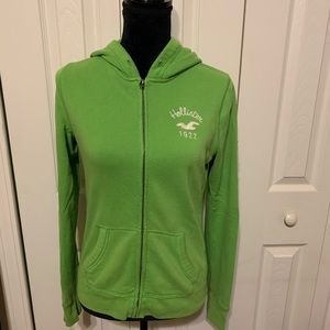 Hollister zip up hooded sweatshirt